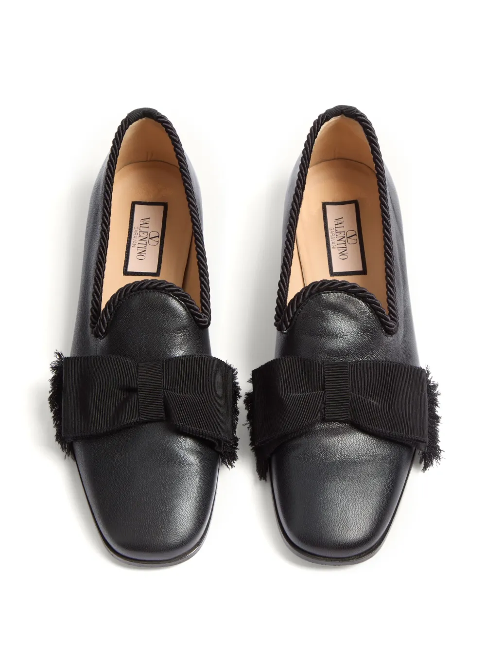 Valentino Garavani bow-detailing loafers Black