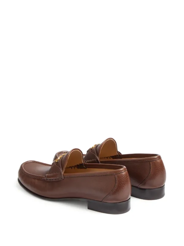 Valentino Garavani VLogo Signature Loafers | Brown | FARFETCH IN