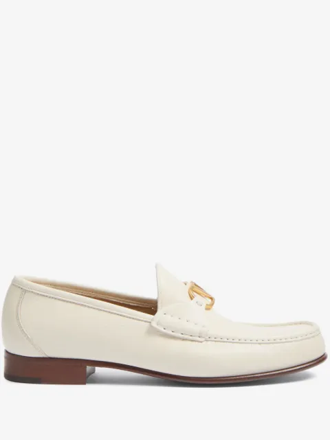Valentino Garavani v-logo signature leather loafers