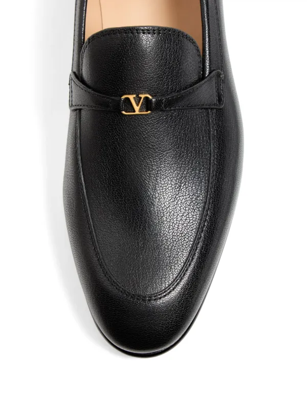 Valentino Garavani VLogo Loafers | Black | FARFETCH