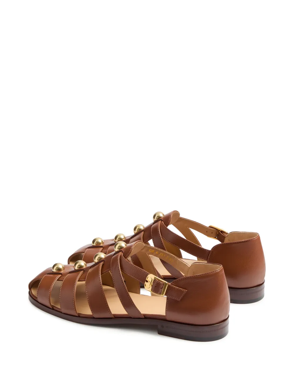 Valentino Garavani Leren sandalen Bruin