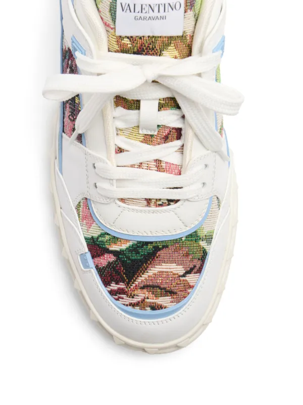 【送関込】VALENTINO☆ヴァレンティノ Freedots sneakers Valentino Garavani Freedots low-top Leather Sneakers | White