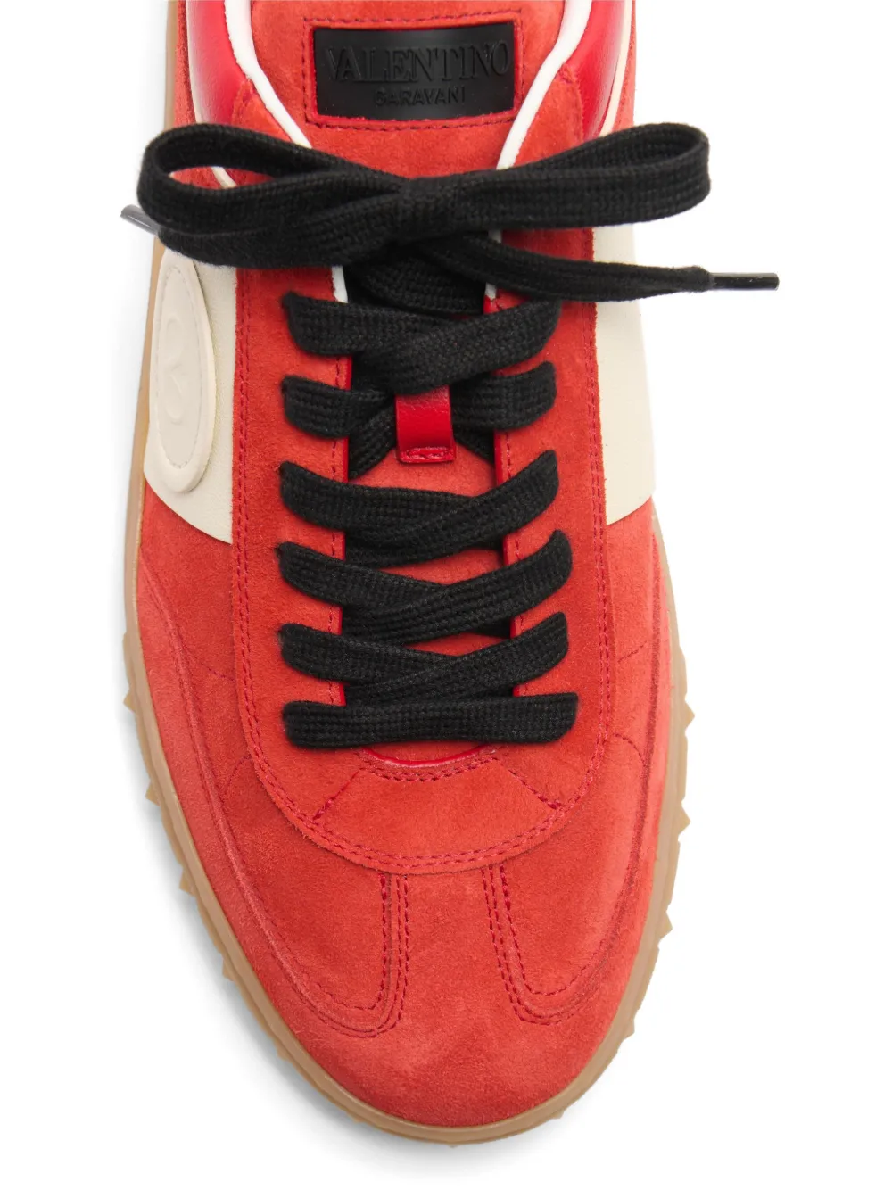 Upvillage low top trainer in split leather and calfskin nappa leather