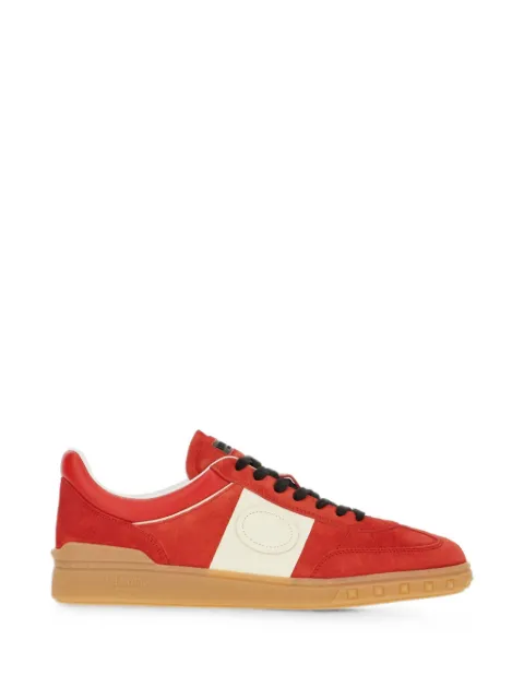 Valentino Garavani Upvillage low top trainer in split leather and calfskin nappa leather