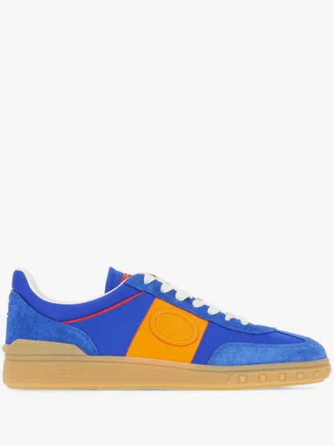 Valentino Garavani Upvillage low top sneaker in crust leather and nylon