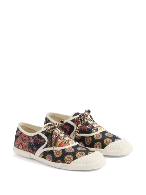 【関税&送料込】Valentino Garavani Printed Fabric Bay By Bay Valentino Garavani Bay By Bay Sneakers | Blue | FARFETCH