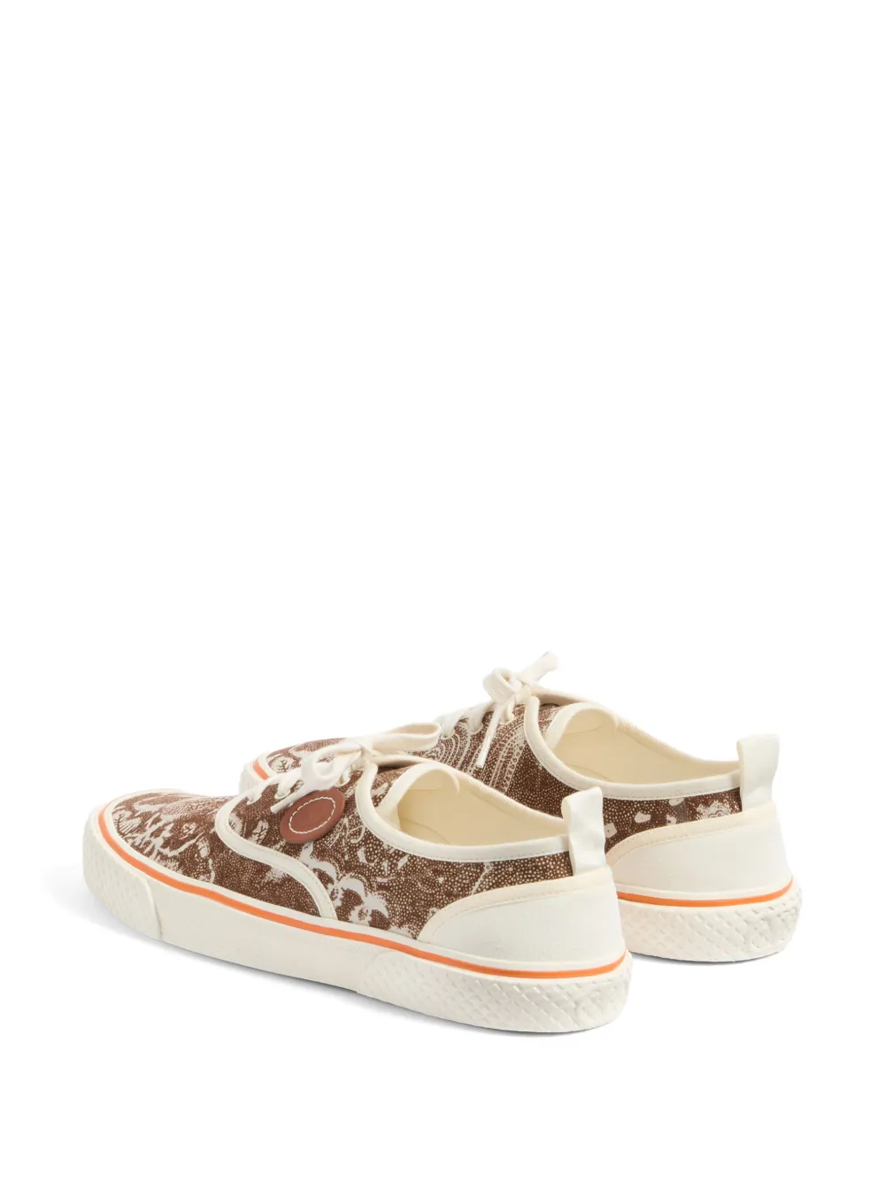 Valentino Garavani Sneakers met jacquard-patroon Bruin