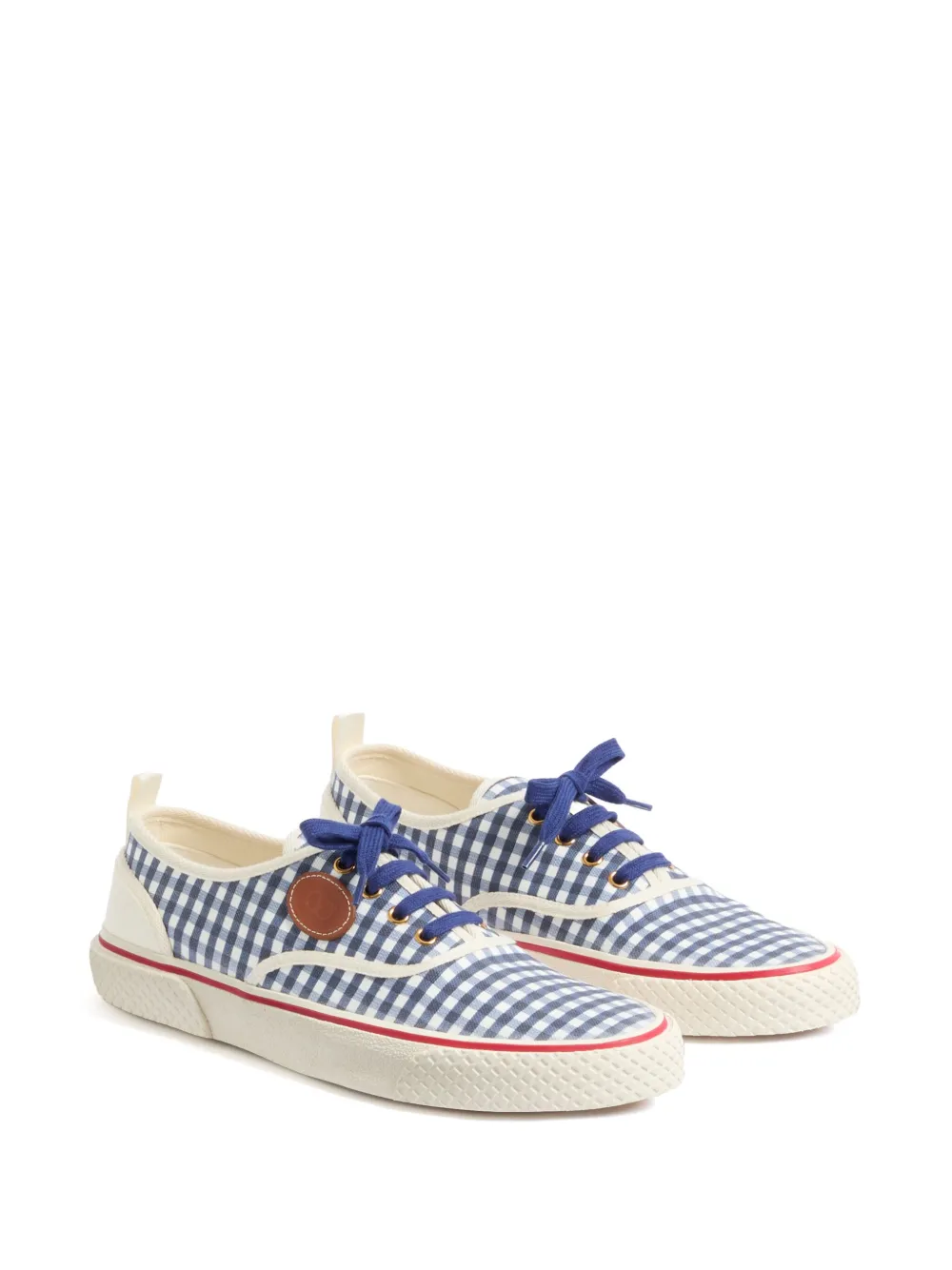 Valentino Garavani Sneakers met gingham ruit Blauw