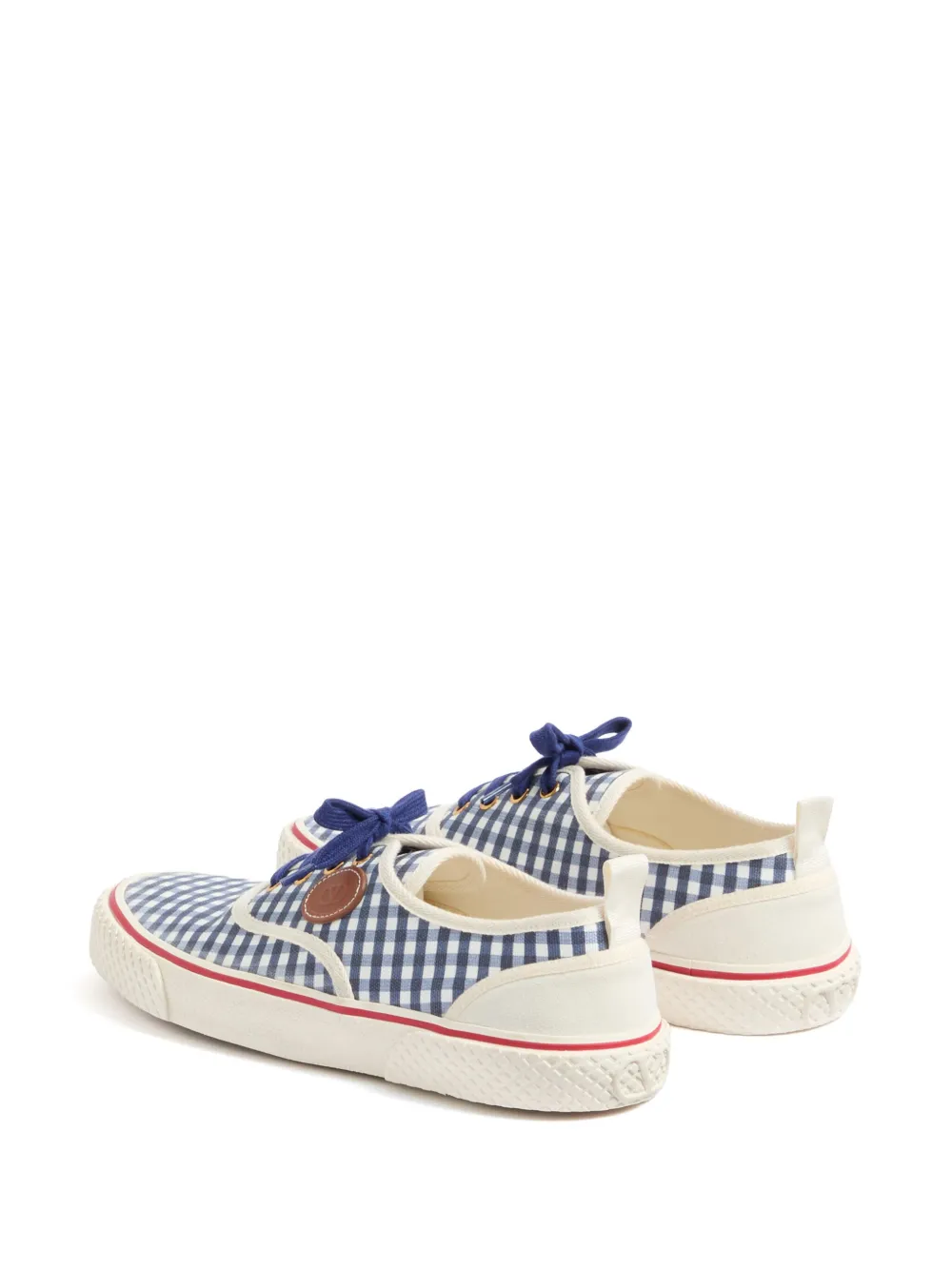 Valentino Garavani Sneakers met gingham ruit Blauw
