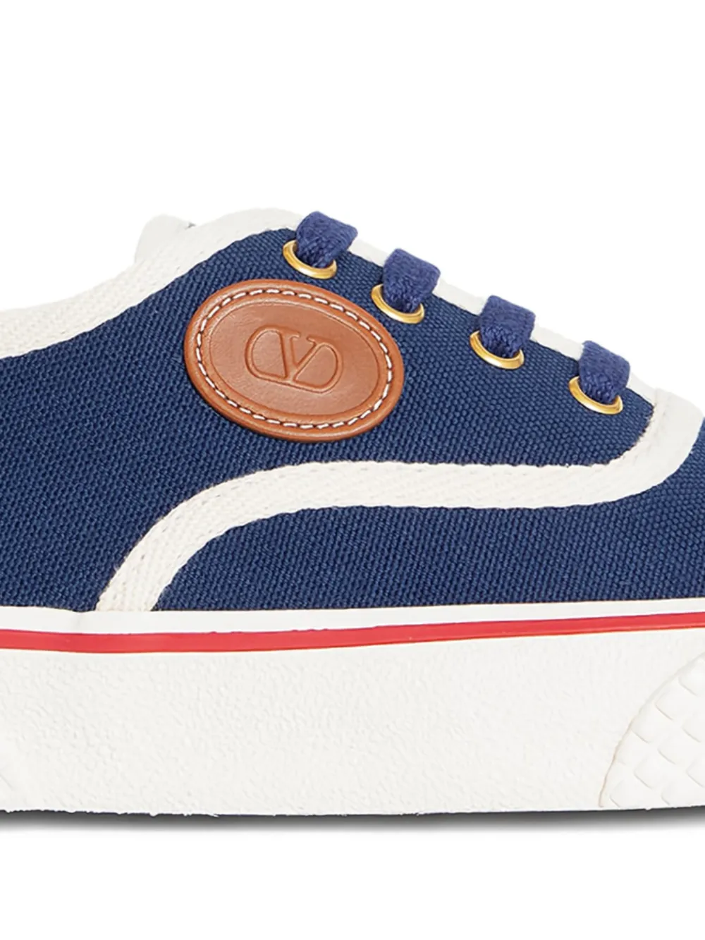 Valentino Garavani Nojoke Canvas Sneakers - Blue 