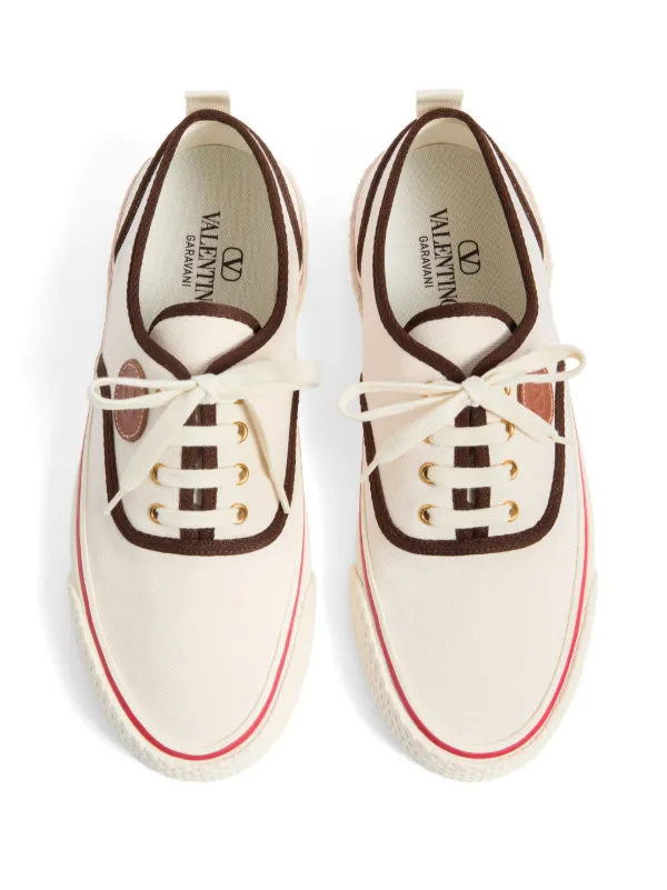 Valentino Garavani Nojoke Canvas Sneakers | White | FARFETCH PT