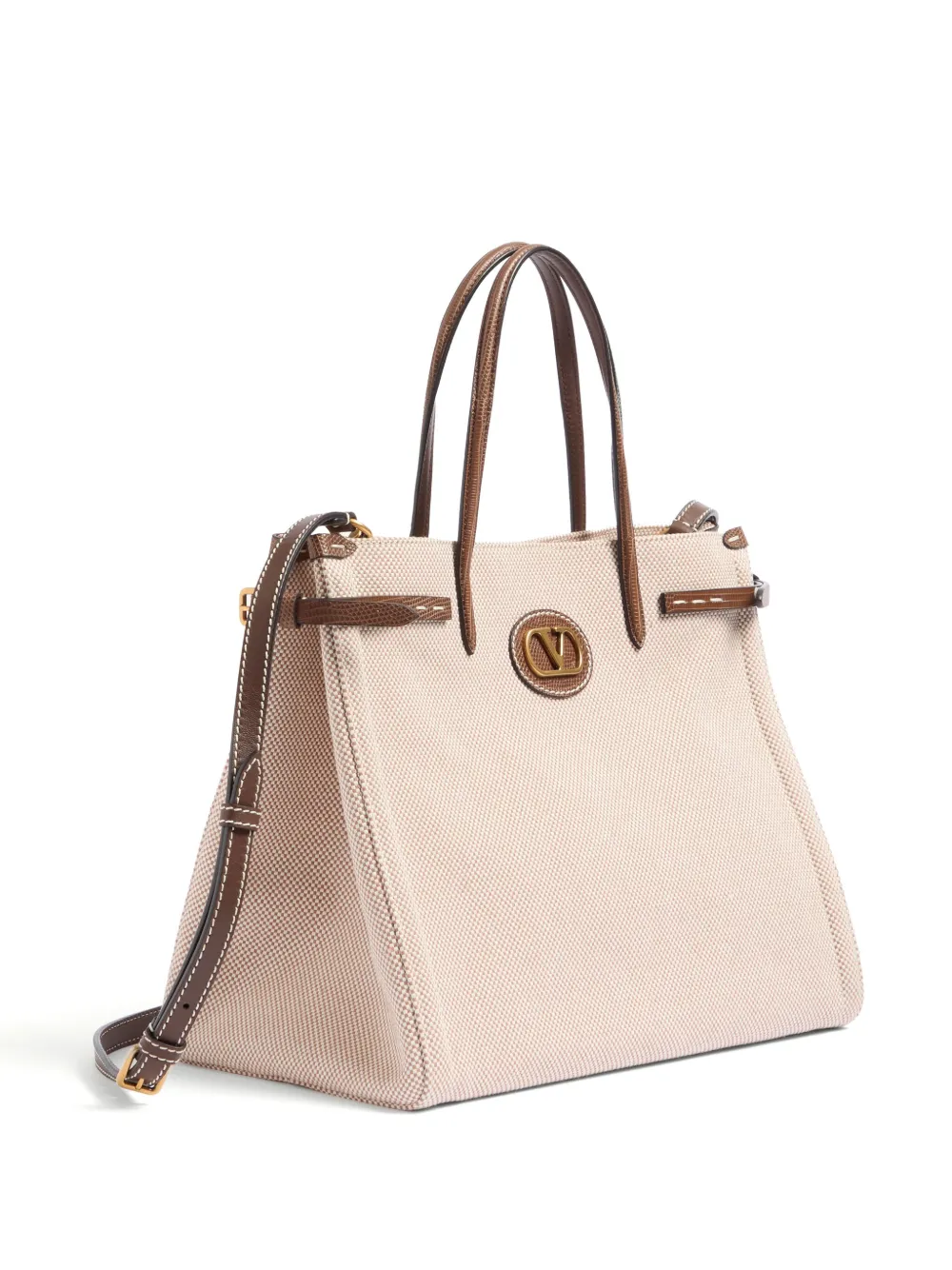 Valentino Garavani VLogo Signature shopper Beige