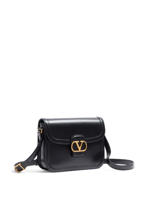 ショルダーバッグ Valentino Garavani Borsa 9To5 In Pelle VALENTINO GARAVANI 9to5 leather-trimmed suede shoulder bag