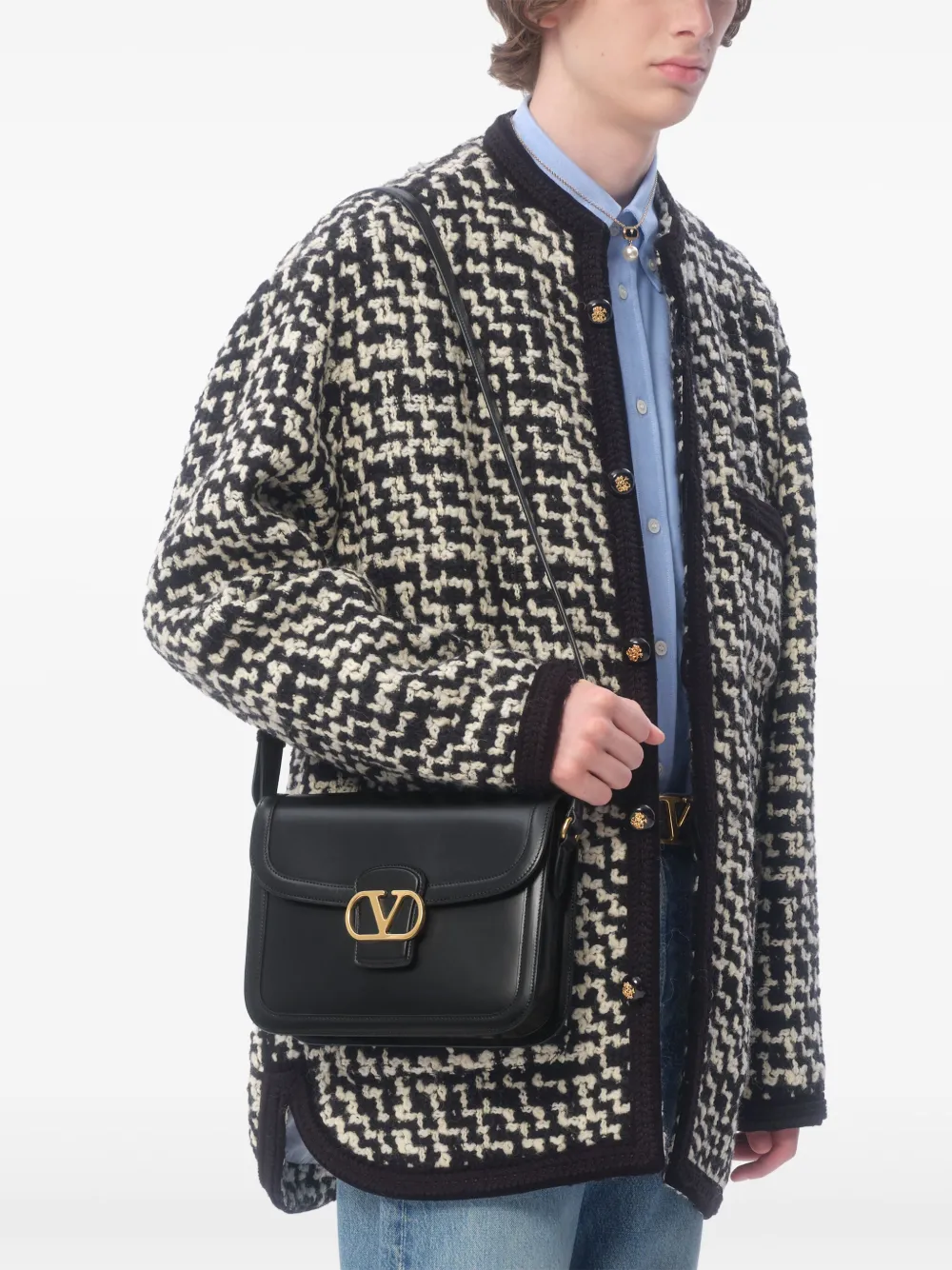 Valentino Garavani 9TO5 schoudertas Zwart