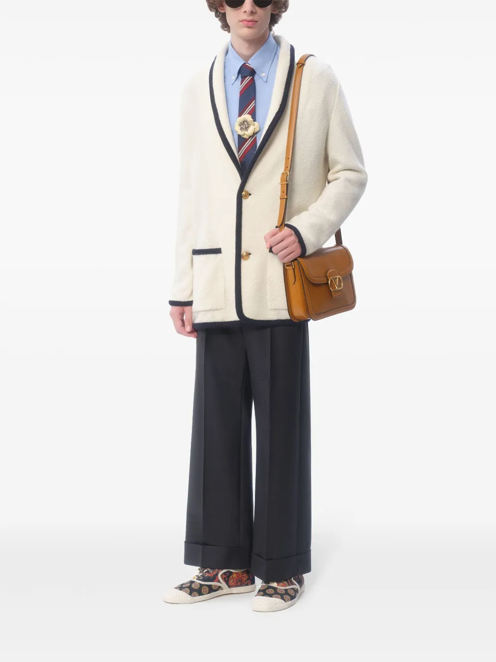 Valentino Garavani 9to5 schoudertas Bruin