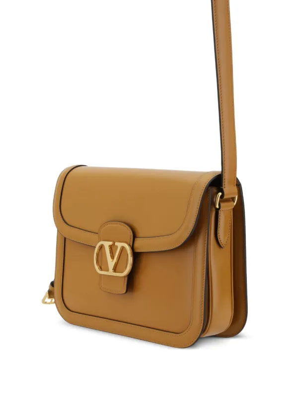 ショルダーバッグ・ポシェット Valentino Garavani Dark Brown Leather 9To5 Shoulder Bag VALENTINO GARAVANI 9to5 leather shoulder bag | NET-A-PORTER