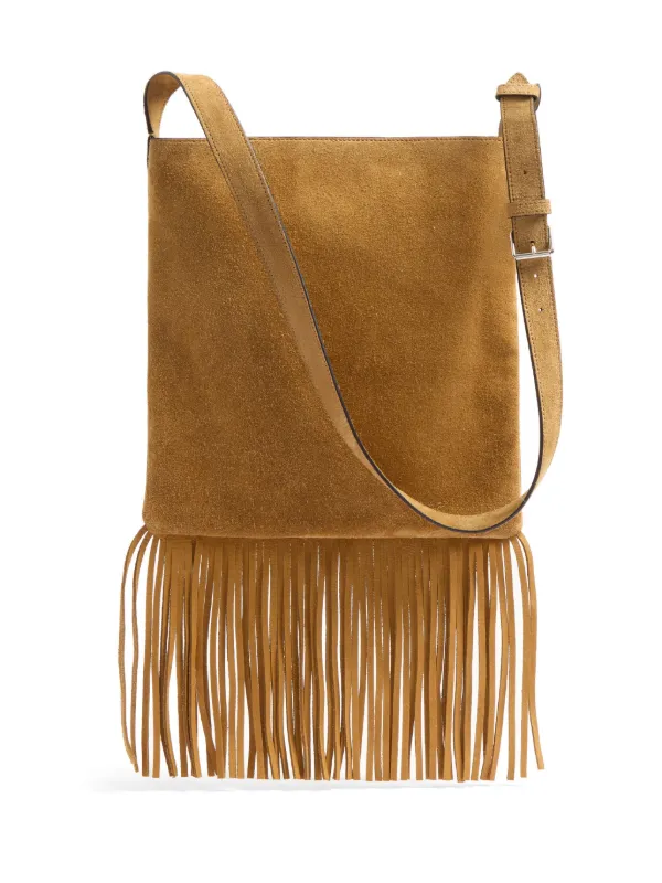 Valentino Garavani Nellcote Suede Shoulder Bag Neutrals FARFETCH AE