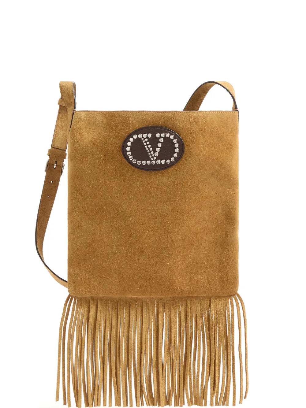 Valentino Garavani Nellcôte suède schoudertas Beige