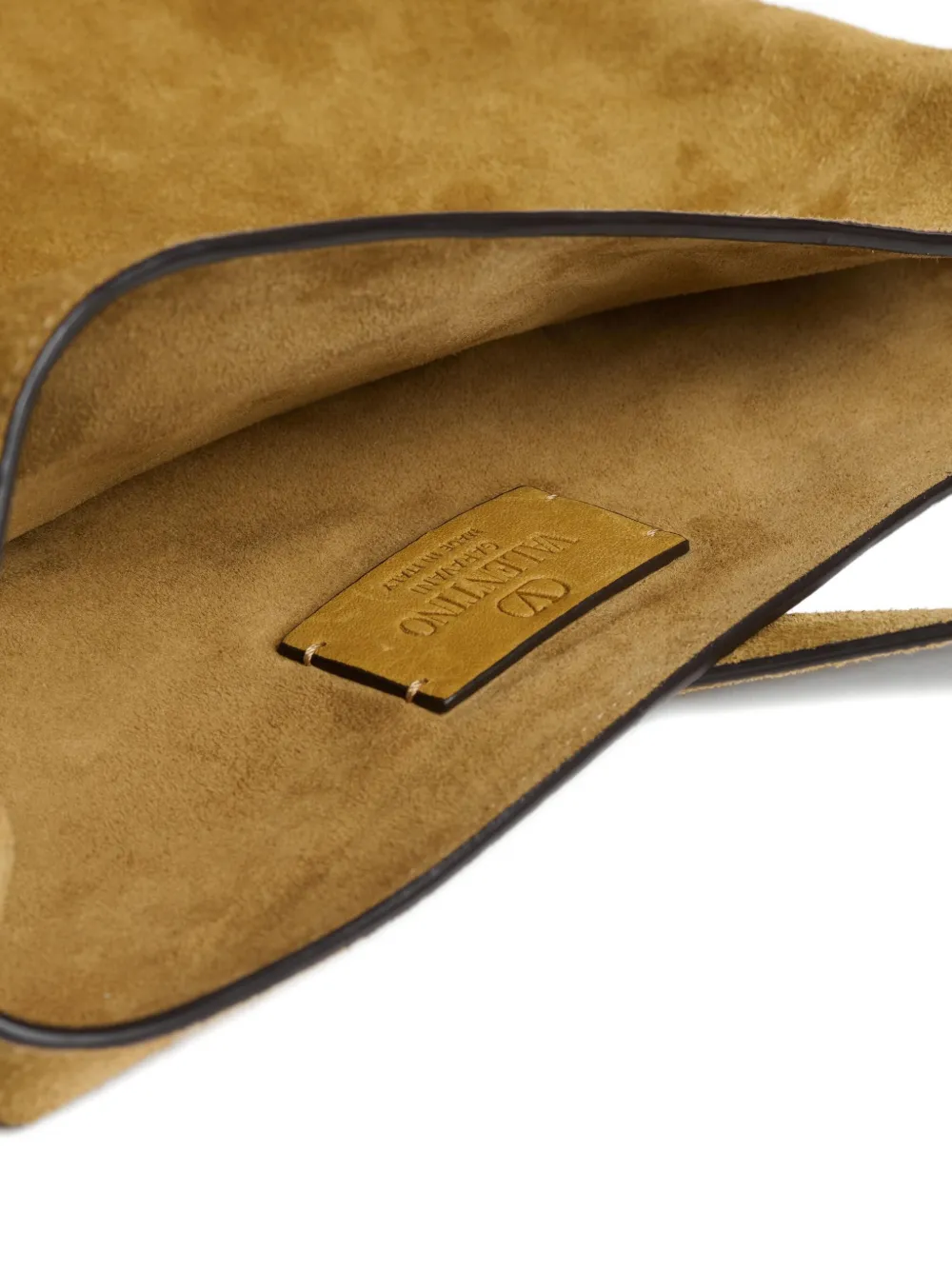 Valentino Garavani Nellcôte Suede Shoulder Bag | Neutrals