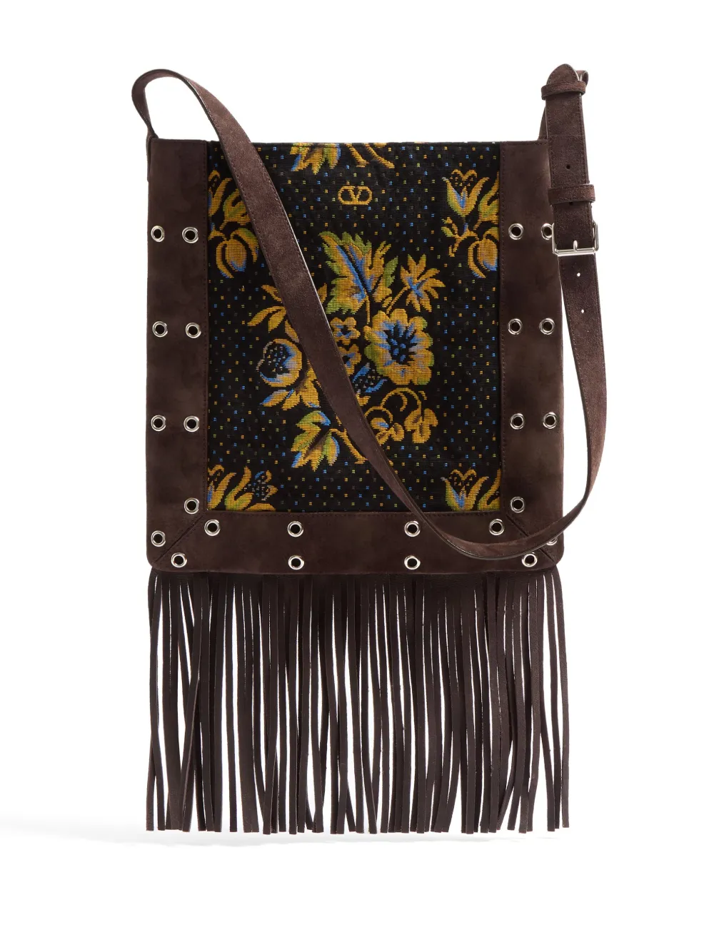 Valentino Garavani Nellcôte schoudertas met jacquard Bruin
