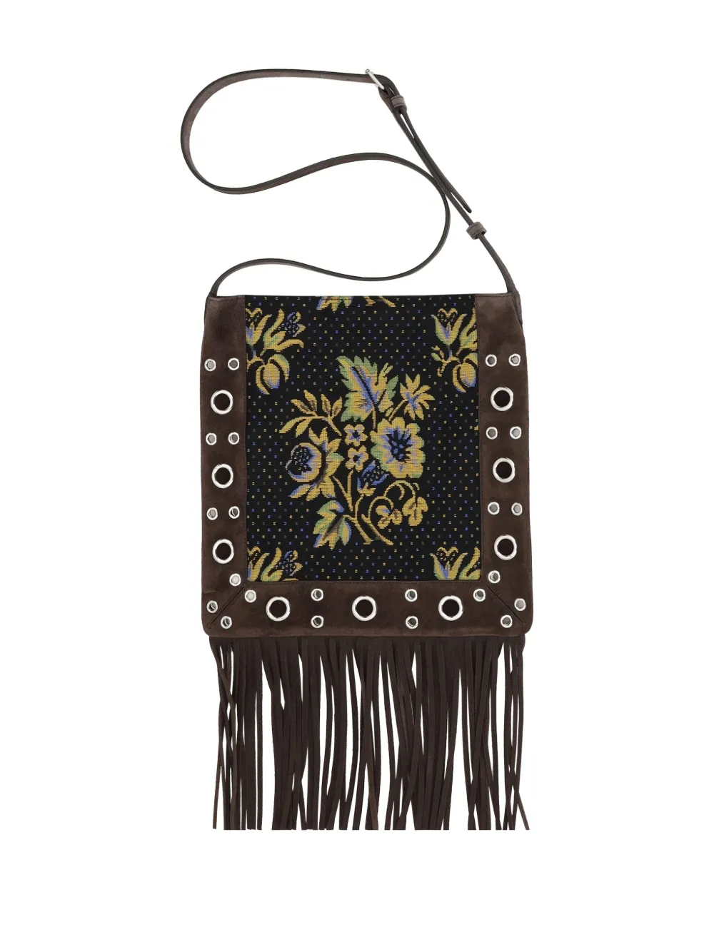 Valentino Garavani Nellcôte schoudertas met jacquard - Bruin