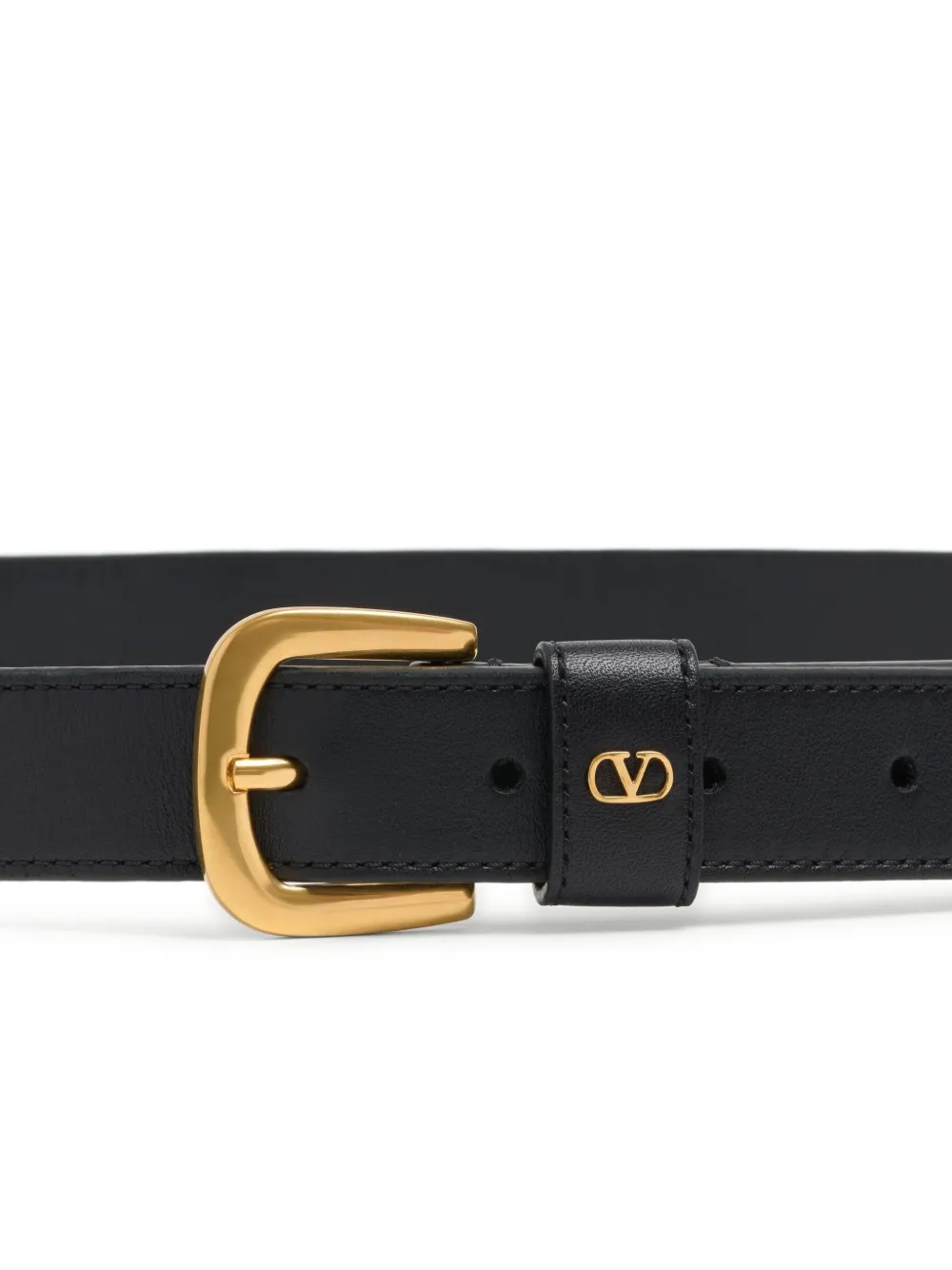 valentinogaravani Valentino Garavani VLogo Signature leren riem 25mm - Zwart