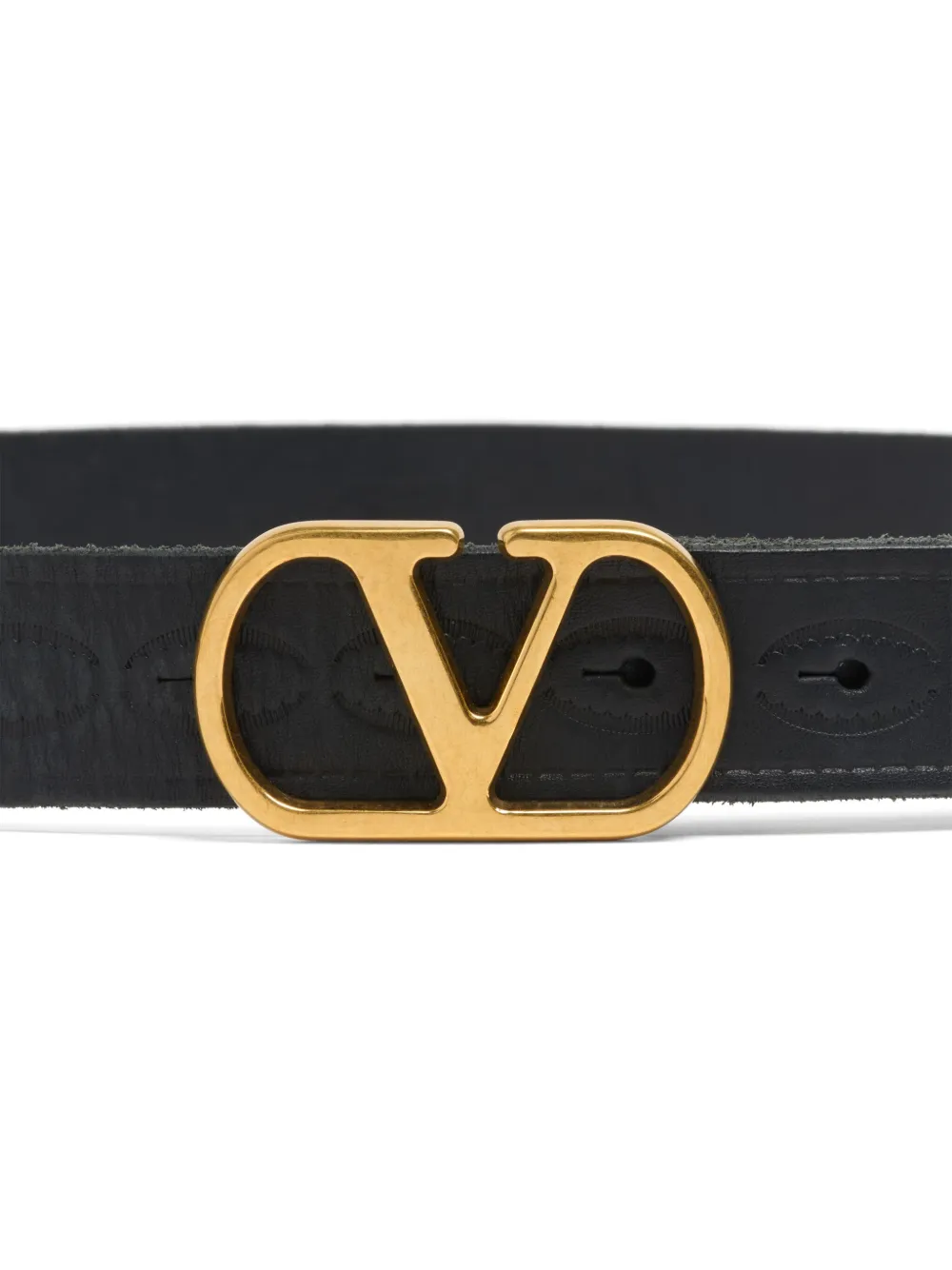 valentinogaravani Valentino Garavani VLogo Signature leren riem 30mm - Zwart