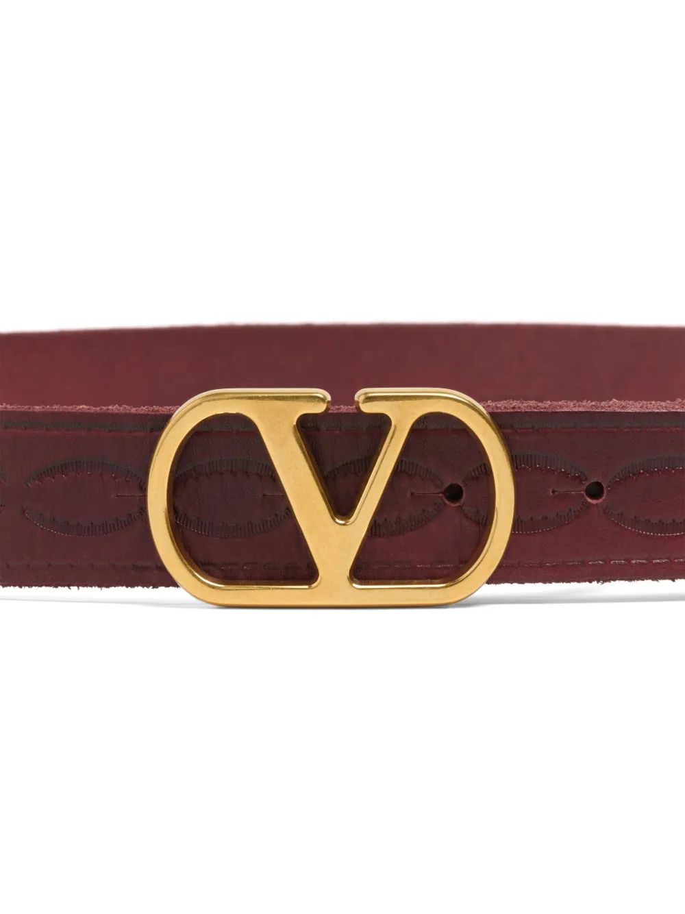 valentinogaravani Valentino Garavani VLogo Signature leren riem 30mm - Rood