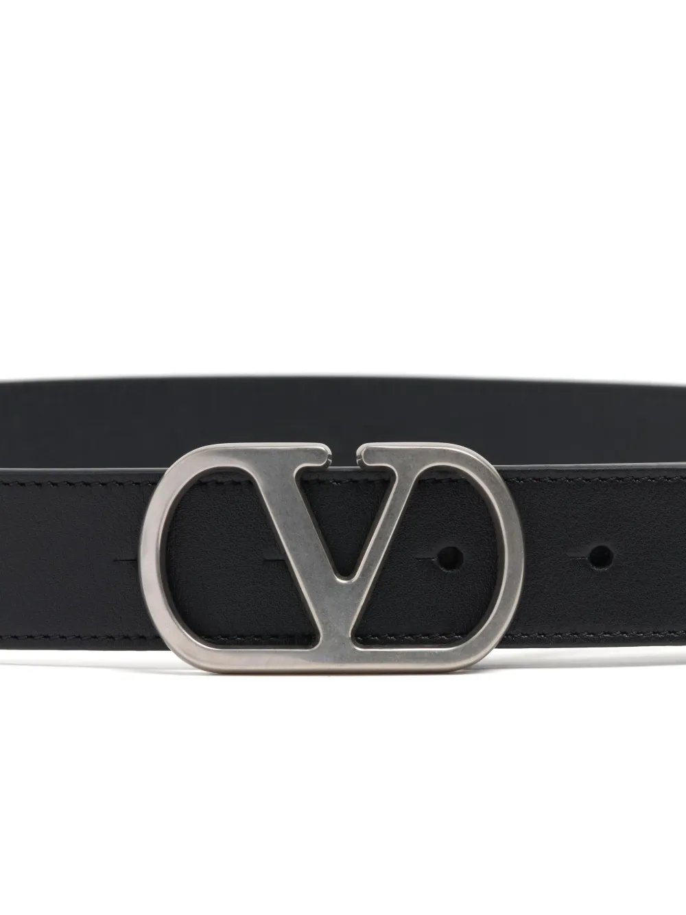 valentinogaravani Valentino Garavani VLogo Signature leren riem 30mm - Zwart
