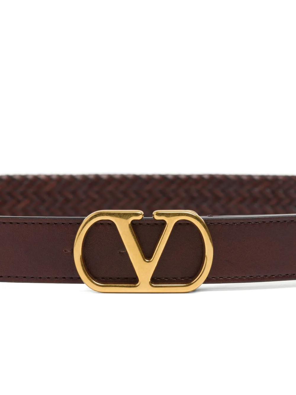  Valentino Garavani Vlogo Signature Belt - Brown 