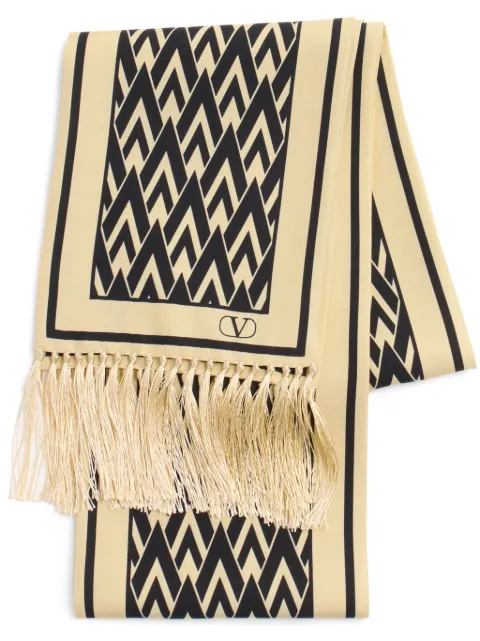 Valentino Garavani Toute La V bandeau silk scarf