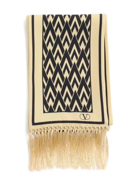 Valentino Garavani Toute La V silk scarf