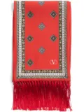 Valentino Garavani Chamber silk bandeau scarf - Red