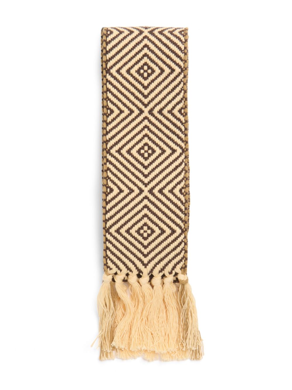 Valentino Garavani interwoven fringed scarf - Neutrals