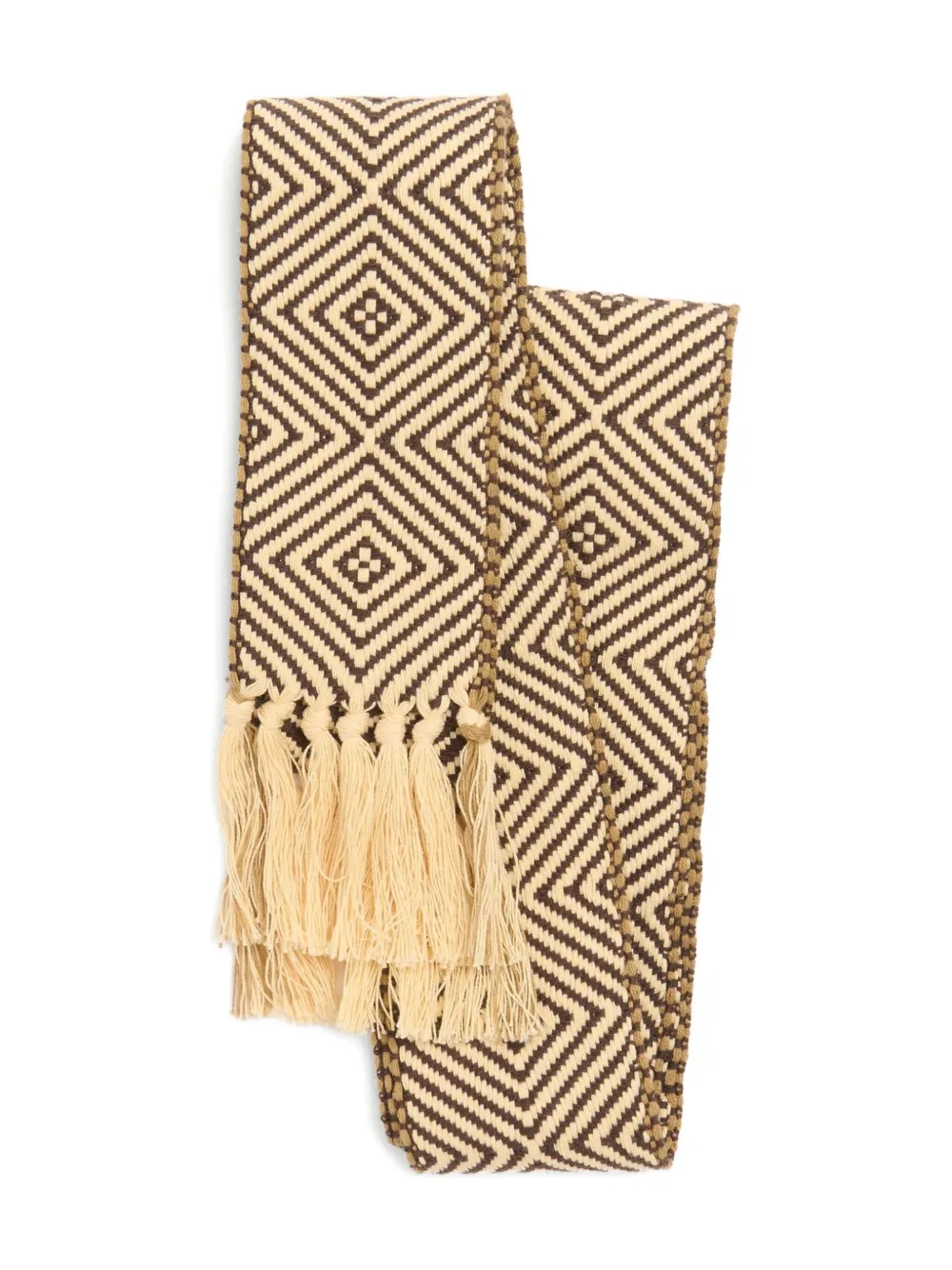 Valentino Garavani Antibes sjaal met franje Beige