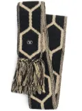 Valentino Garavani Antibes fringed scarf - Black