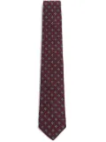 Valentino Garavani micro-check silk tie - Red