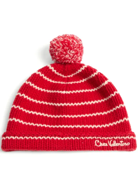 Valentino Garavani logo-embroidered beanie 