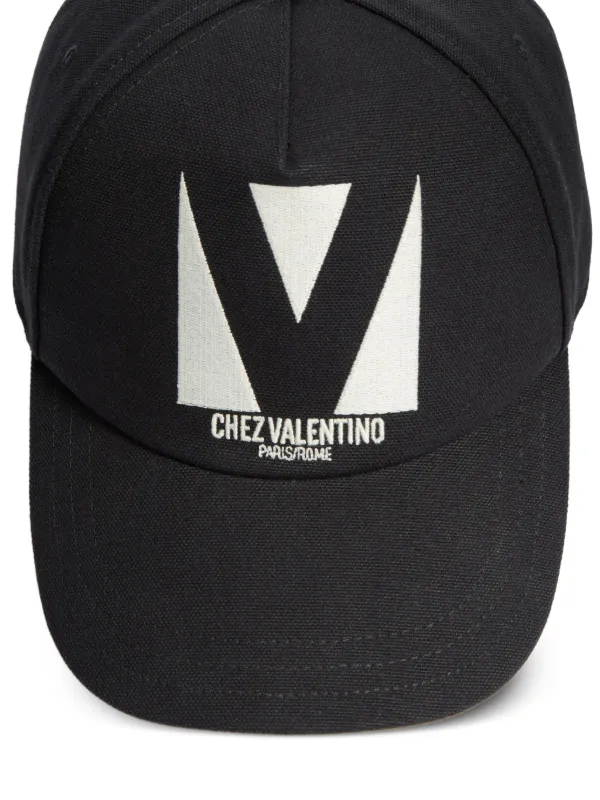 Valentino Garavani logo-embroidered Baseball Cap | Black