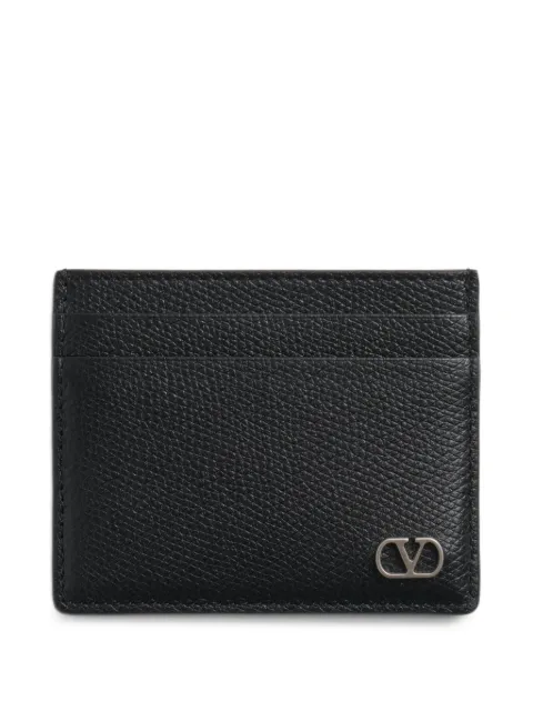 Valentino Garavani VLogo Signature leather card holder