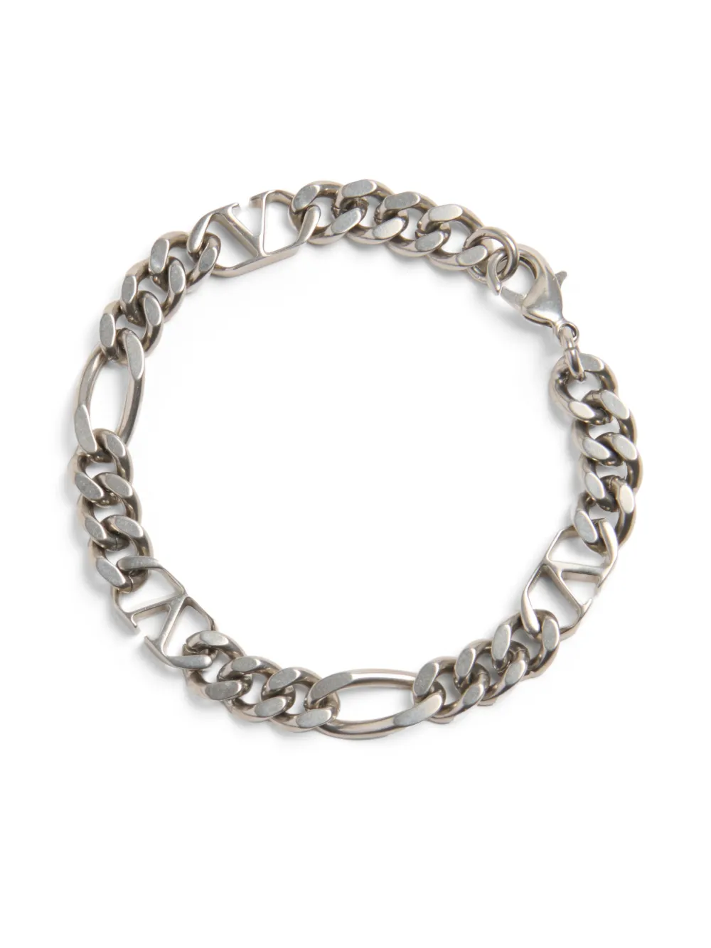 Valentino Garavani Vlogo Signature Metal Bracelet In Silver