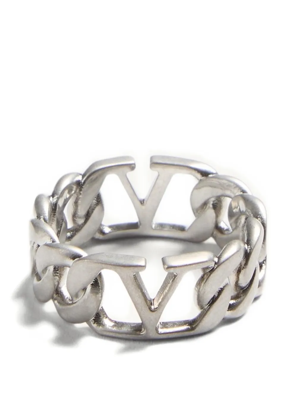 Valentino Garavani Anello a catena VLOGO - Argento