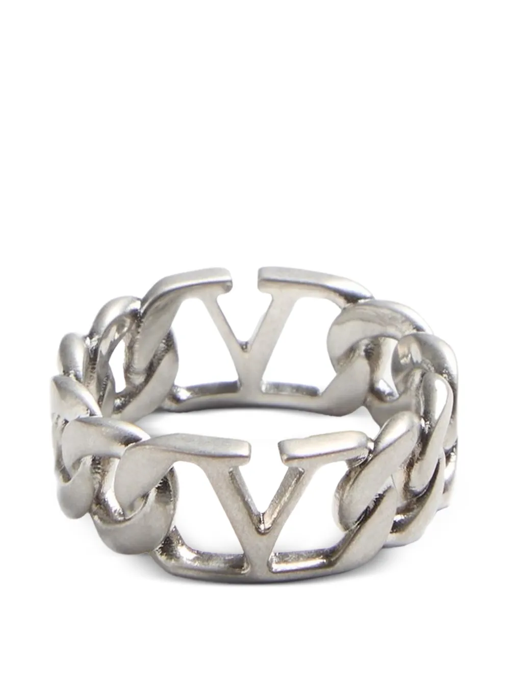 Valentino Garavani Anello a catena VLOGO - Argento