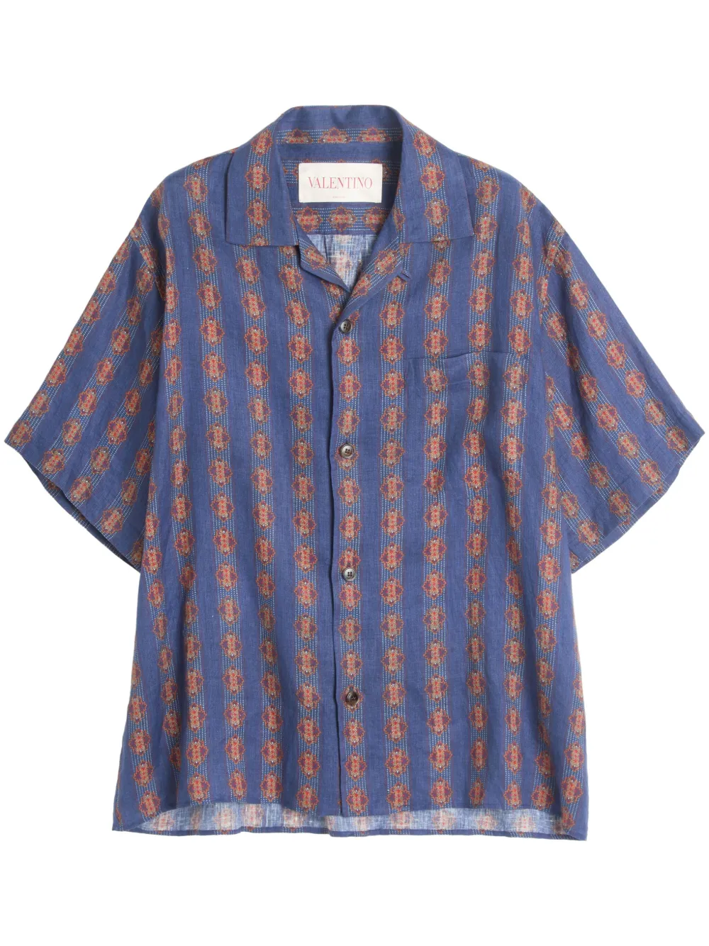 Image 1 of Valentino Garavani Voyage Imaginaire bowling shirt