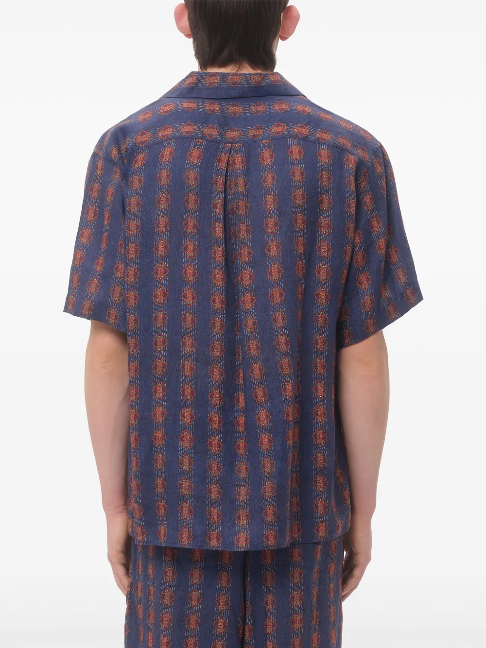 Valentino Garavani Voyage Imaginaire bowlingshirt Blauw