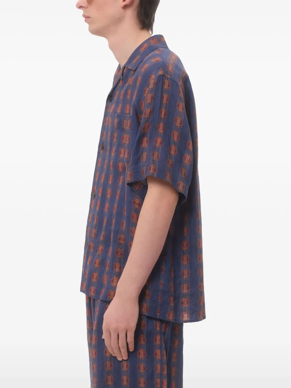 Valentino Garavani Voyage Imaginaire bowlingshirt Blauw