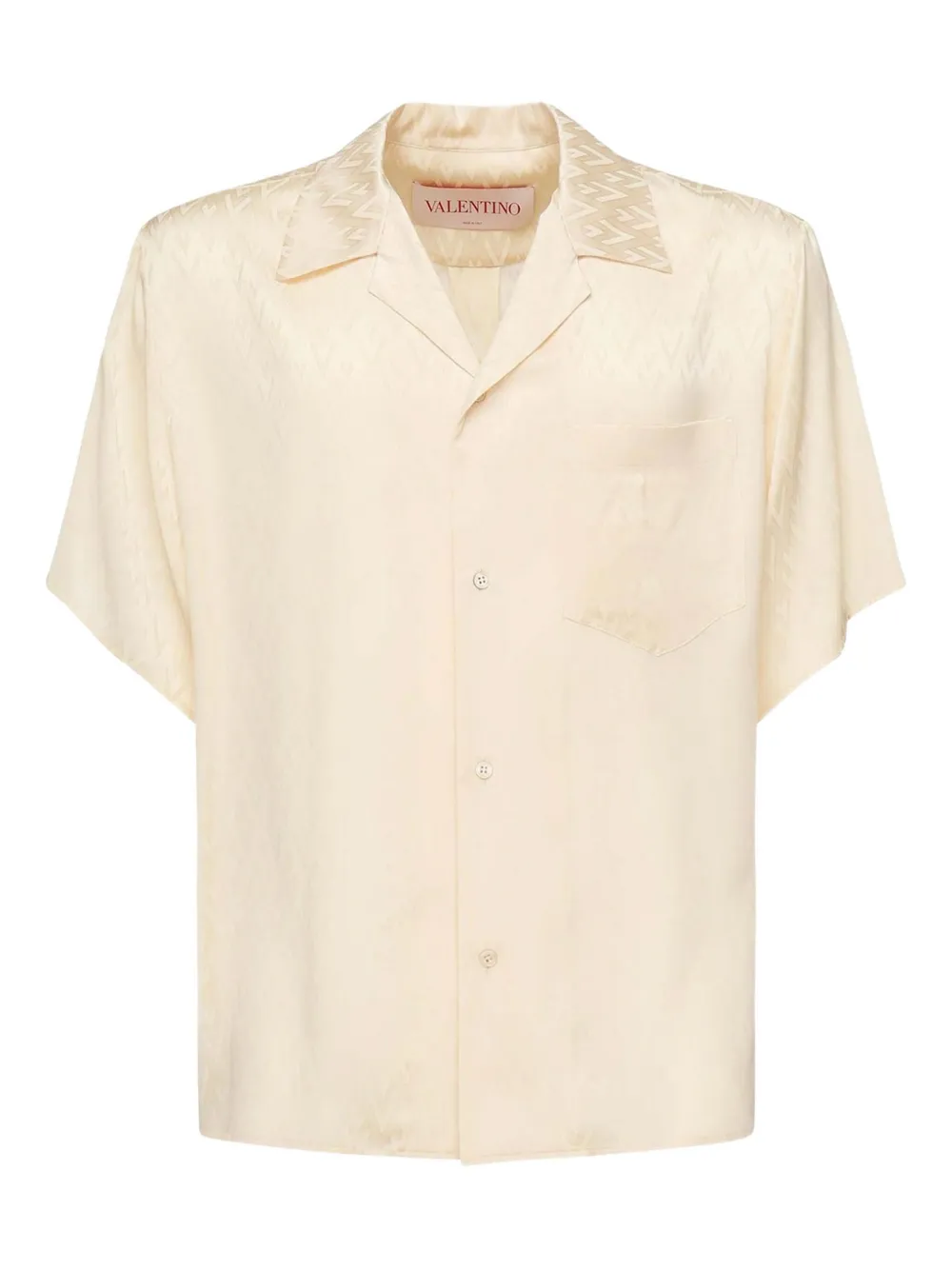 Valentino Garavani ジャカード シルクシャツ - イエロー Valentino Garavani ジャカード シルクシャツ - イエロー