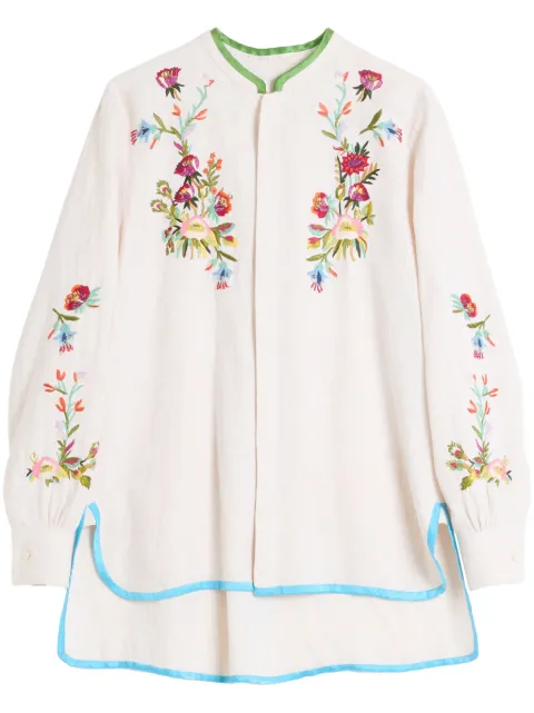 Valentino Garavani floral-embroidered shirt