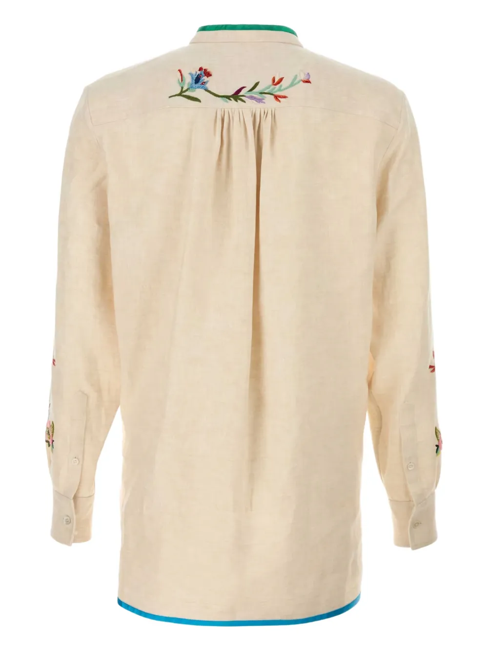 Valentino Garavani floral-embroidered shirt | Image 2