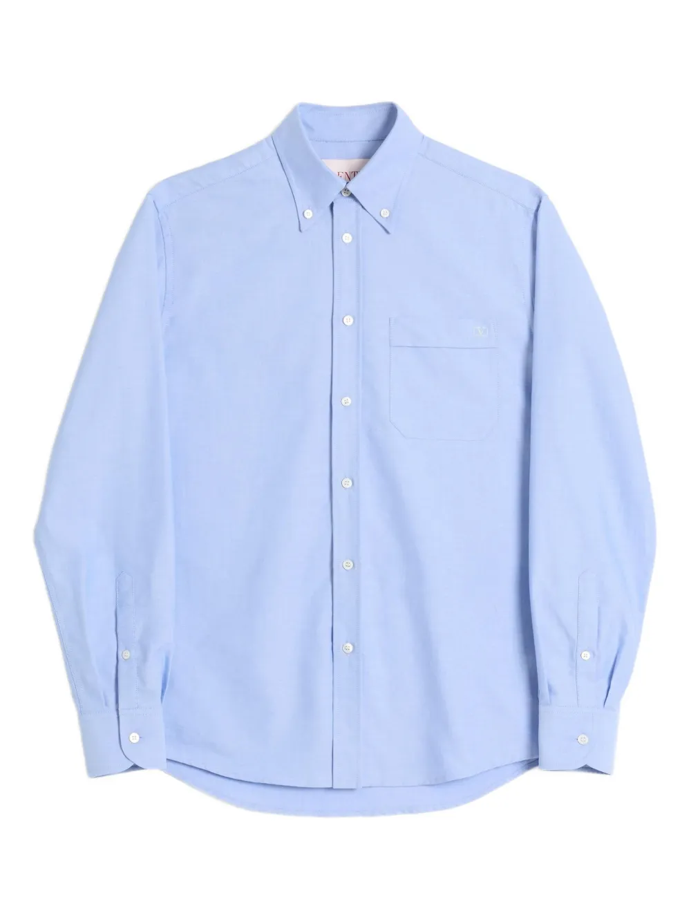 Valentino Garavani Vロゴ シャツ - ブルー Valentino Garavani Vロゴ シャツ - ブルー